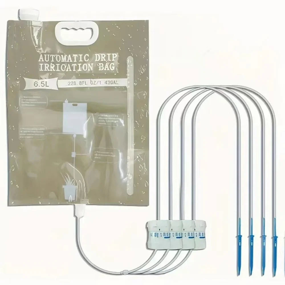 1pc 5.2L/6.5L Automatic Watering Device Plant Watering Bag Control Of Water Dripping Flow Water Bag Lazy Travel Dripper