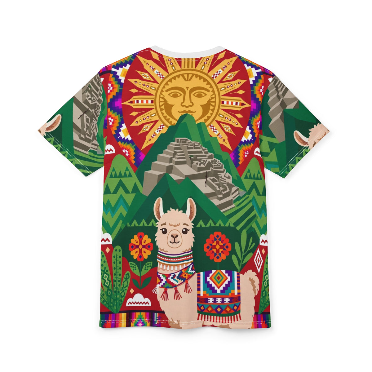 Peru Llama & Machu Picchu All-Over Print T-Shirt