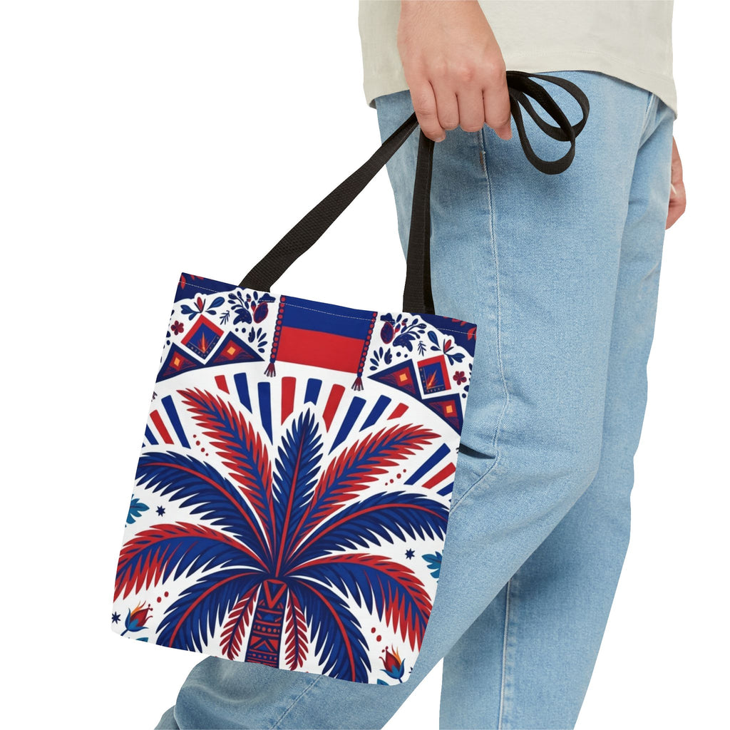 Haiti Palm & Drums Tote Bag