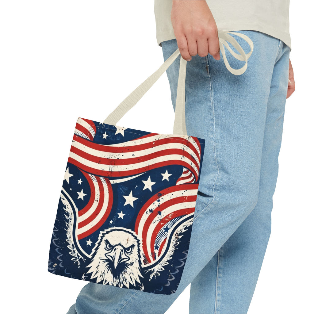 USA Eagle & Flag Tote Bag