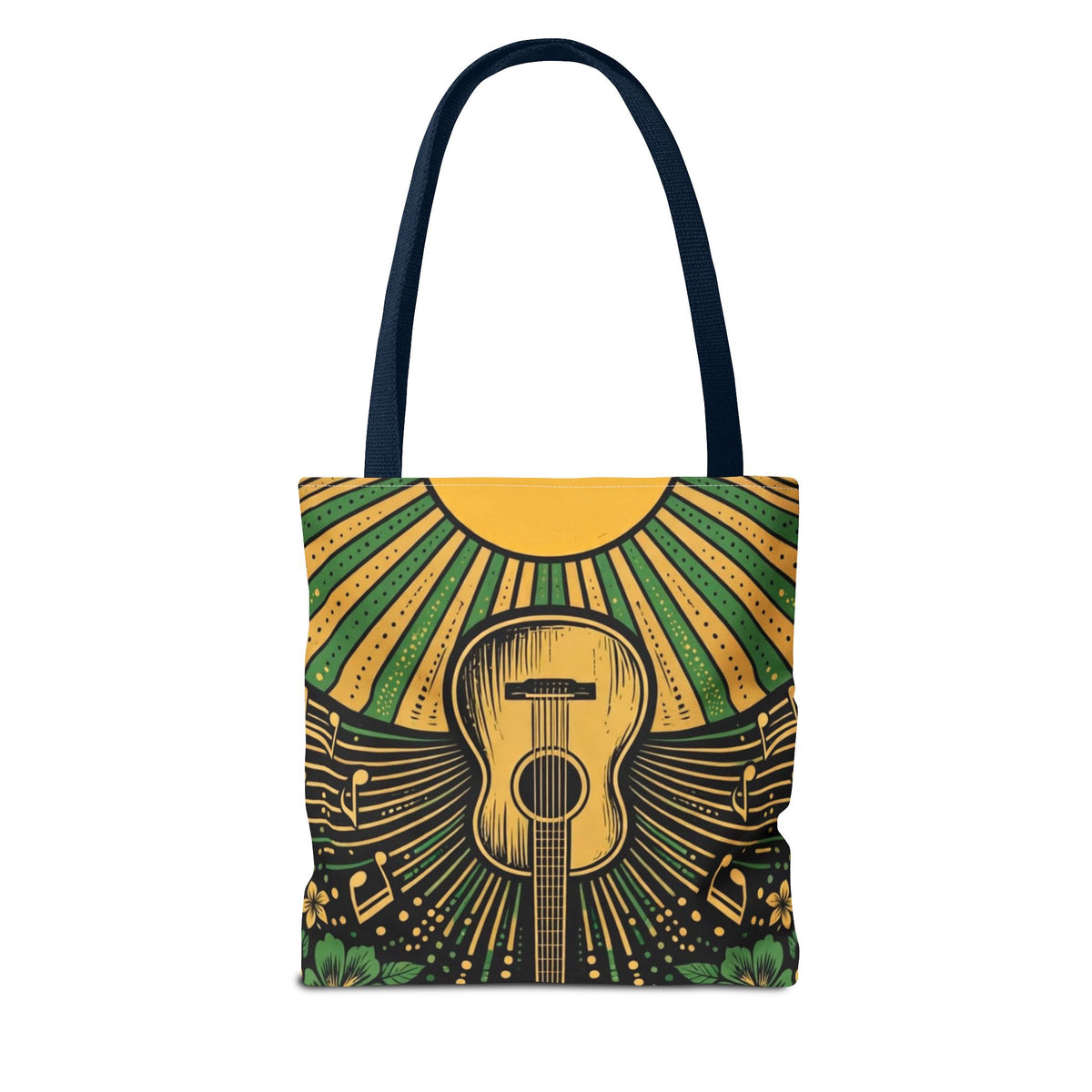 Jamaica Hummingbird & Guitar Tote Bag