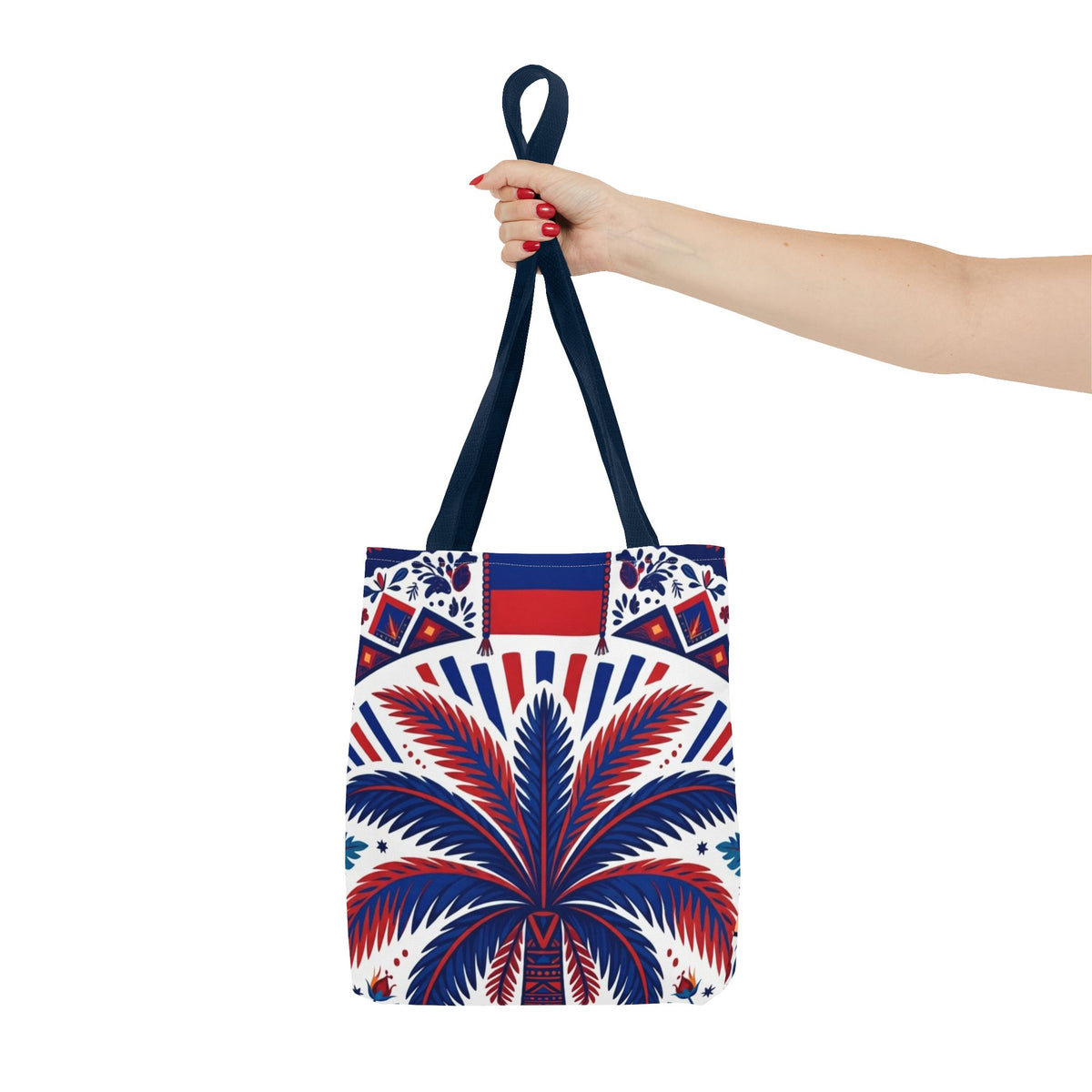 Haiti Palm & Drums Tote Bag