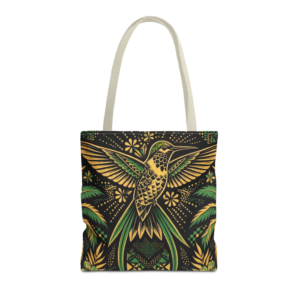 Jamaica Hummingbird & Guitar Tote Bag