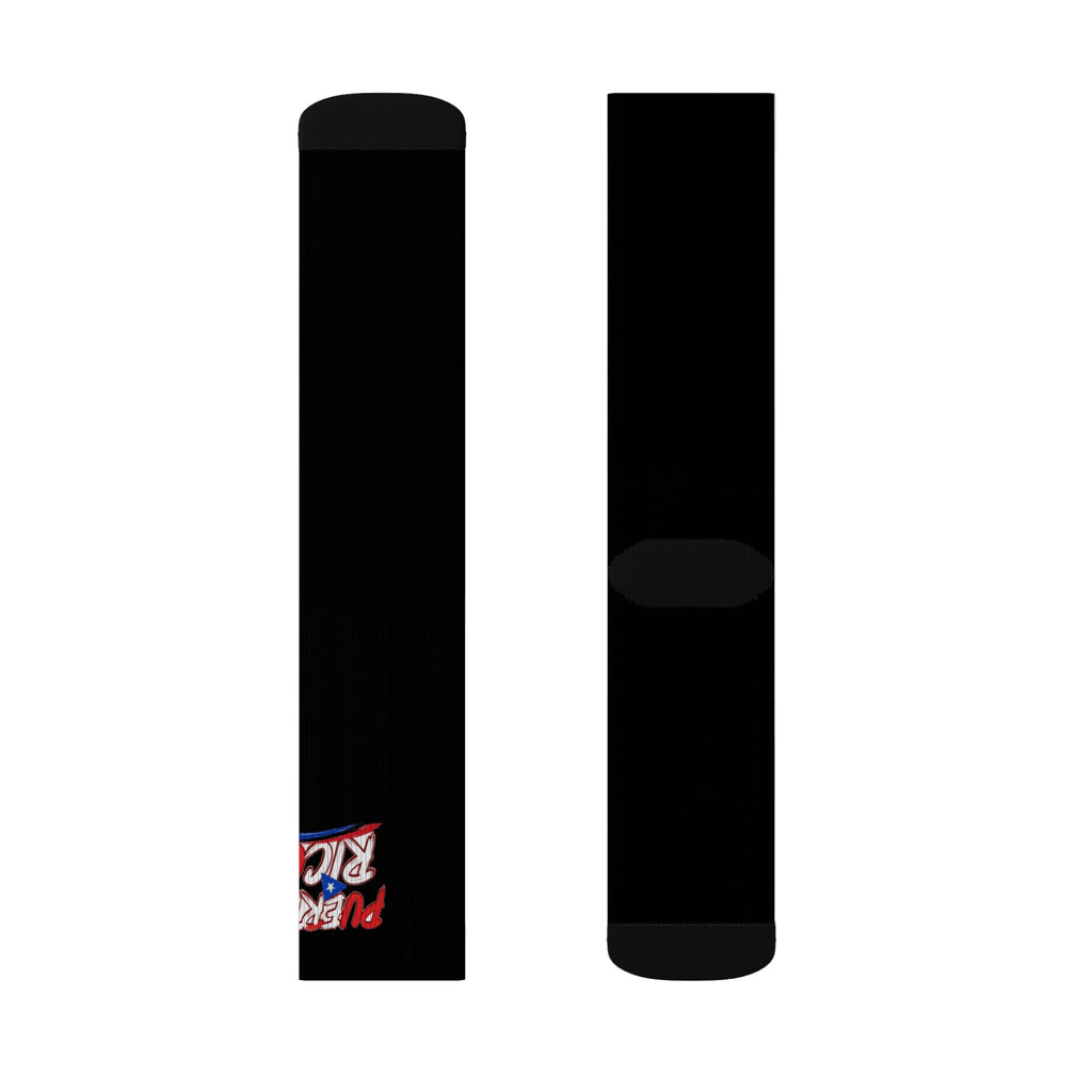 Puerto Rico Wordmark Socks - Black