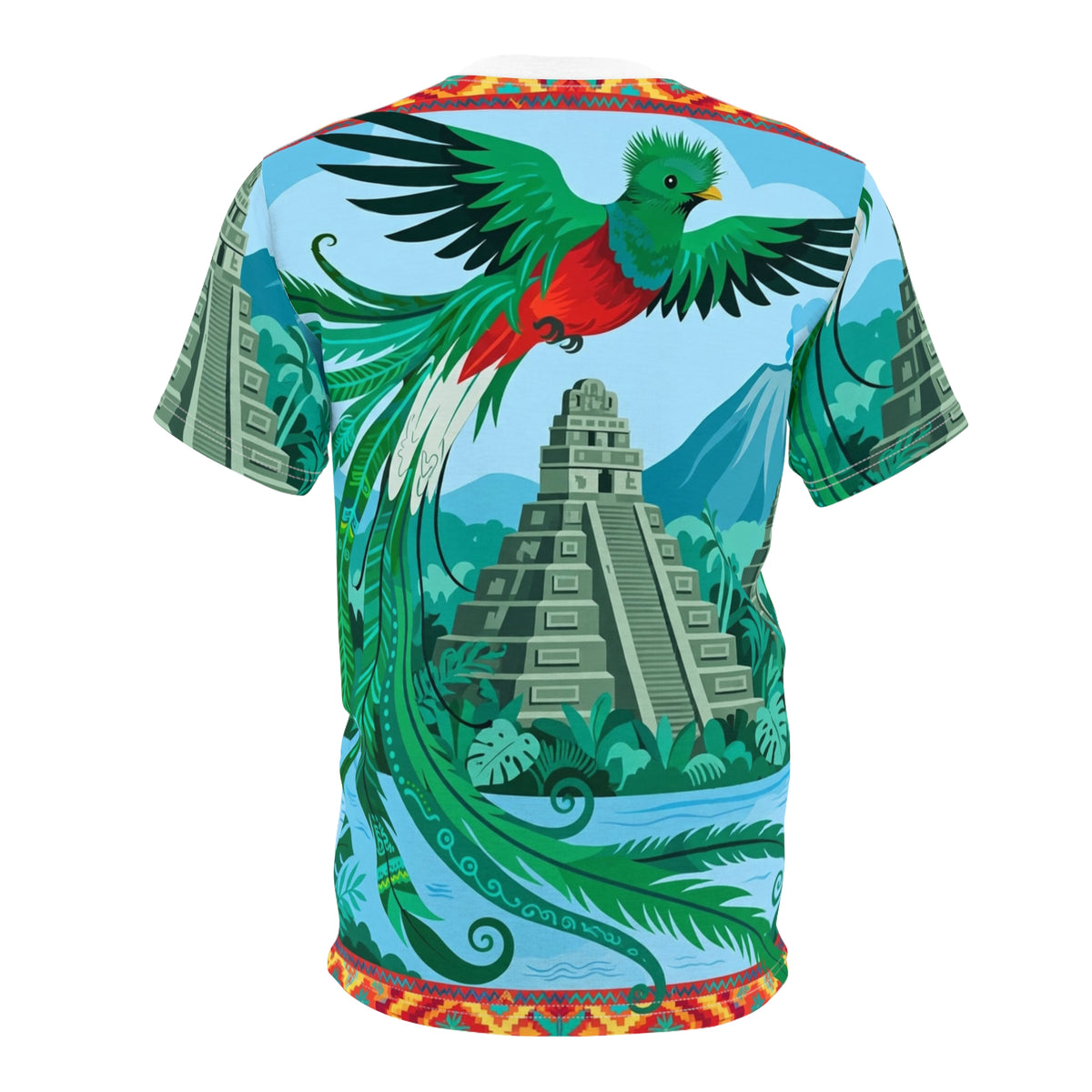 Guatemala Quetzal & Tikal All-Over Print T-Shirt