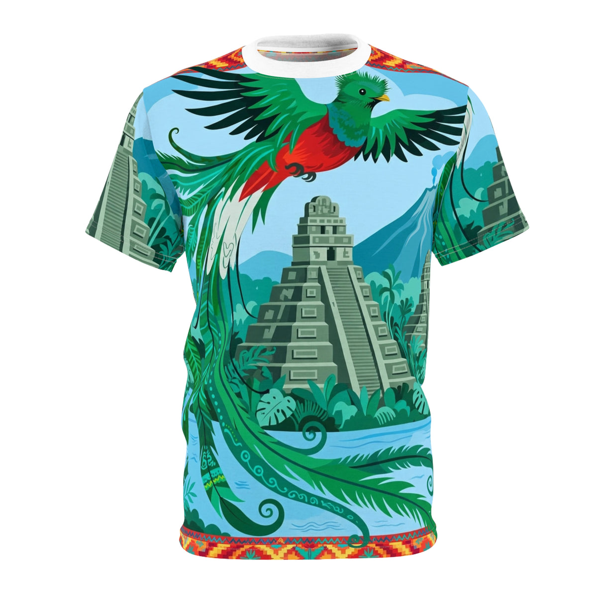 Guatemala Quetzal & Tikal All-Over Print T-Shirt