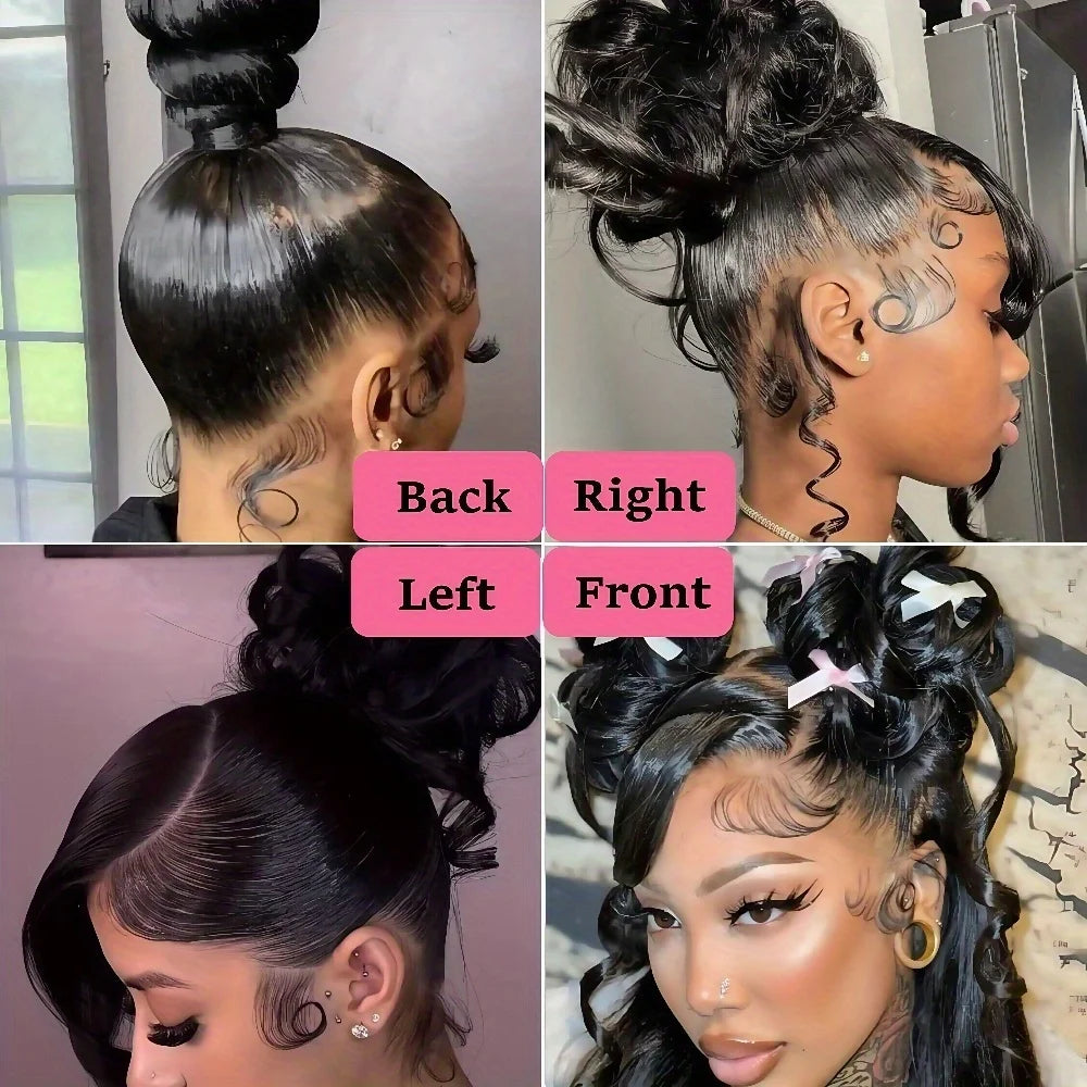 HD 360 Full Lace Wig with Invisible Strap Human Hair 250% Density