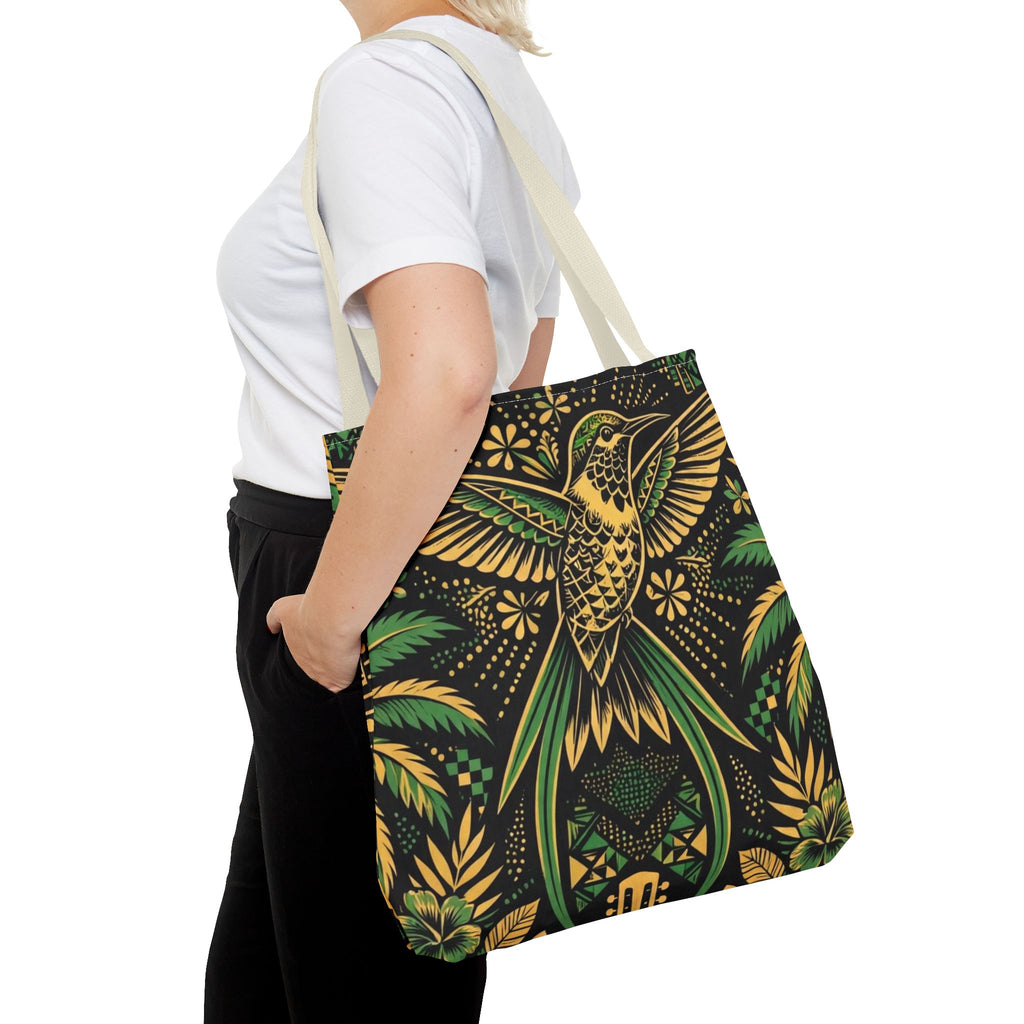 Jamaica Hummingbird & Guitar Tote Bag