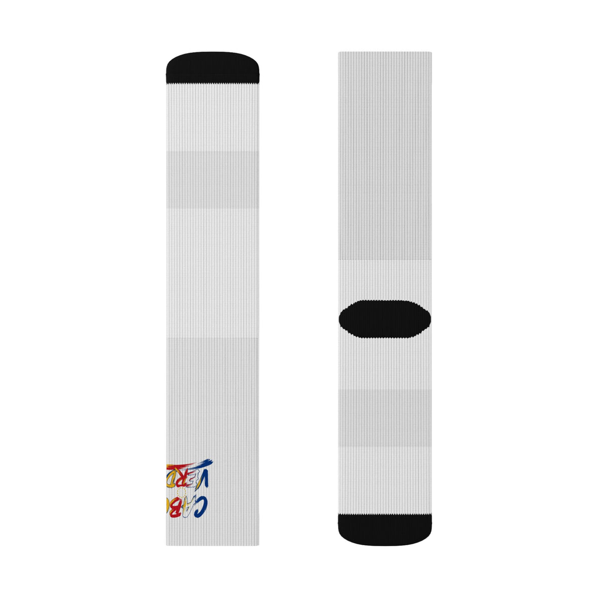 Cabo Verde Wordmark Socks - White