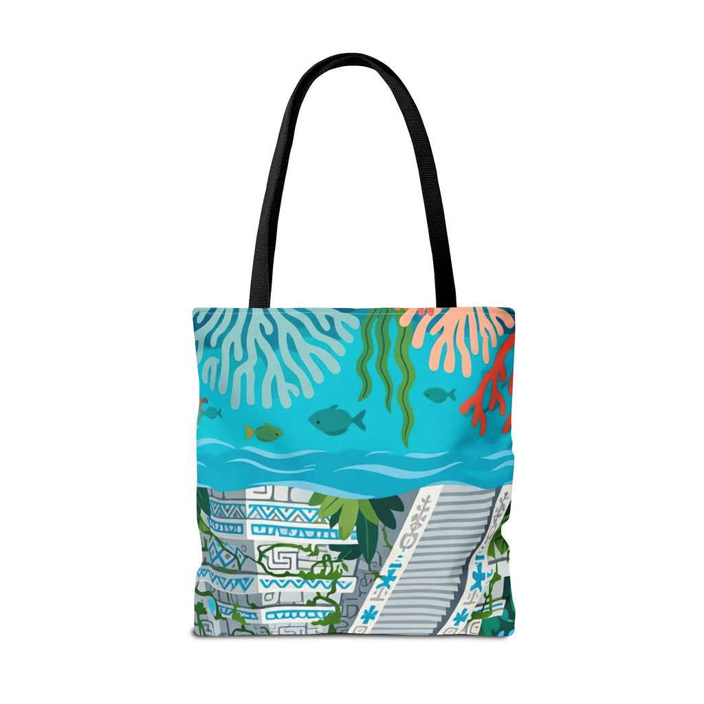 Honduras Macaw & Ruins Tote Bag