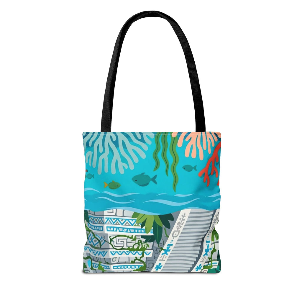 Honduras Macaw & Ruins Tote Bag