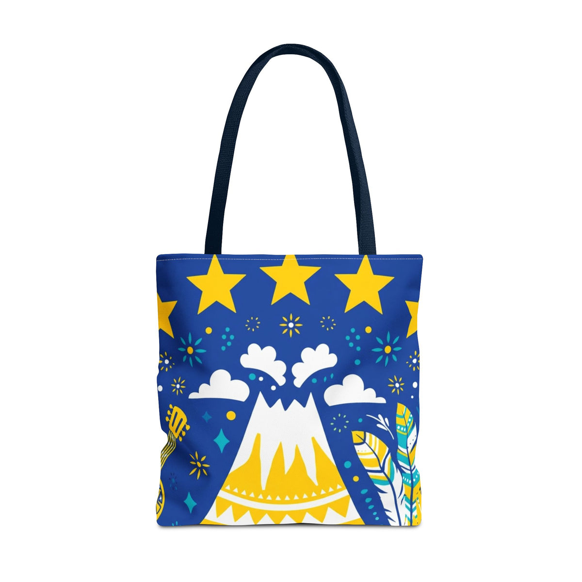 Cape Verde Volcano & Stars Tote Bag