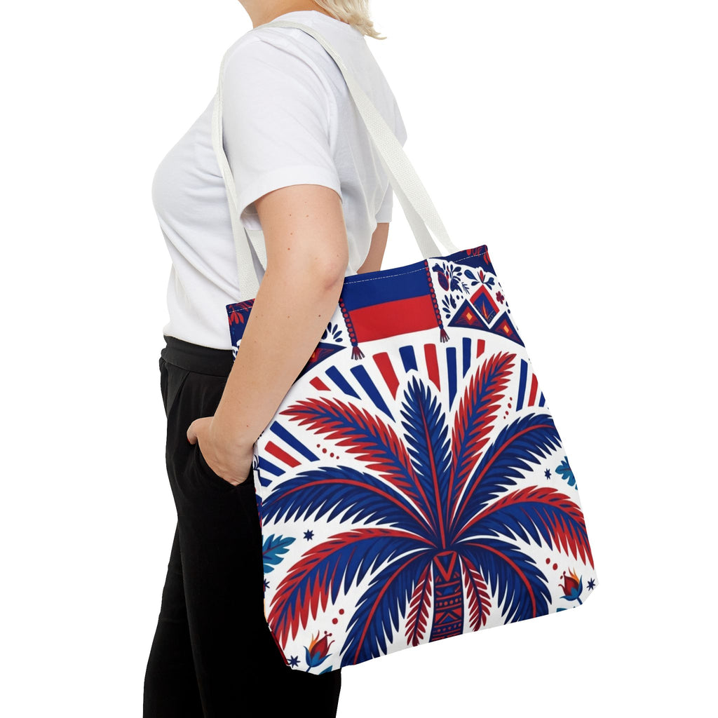 Haiti Palm & Drums Tote Bag