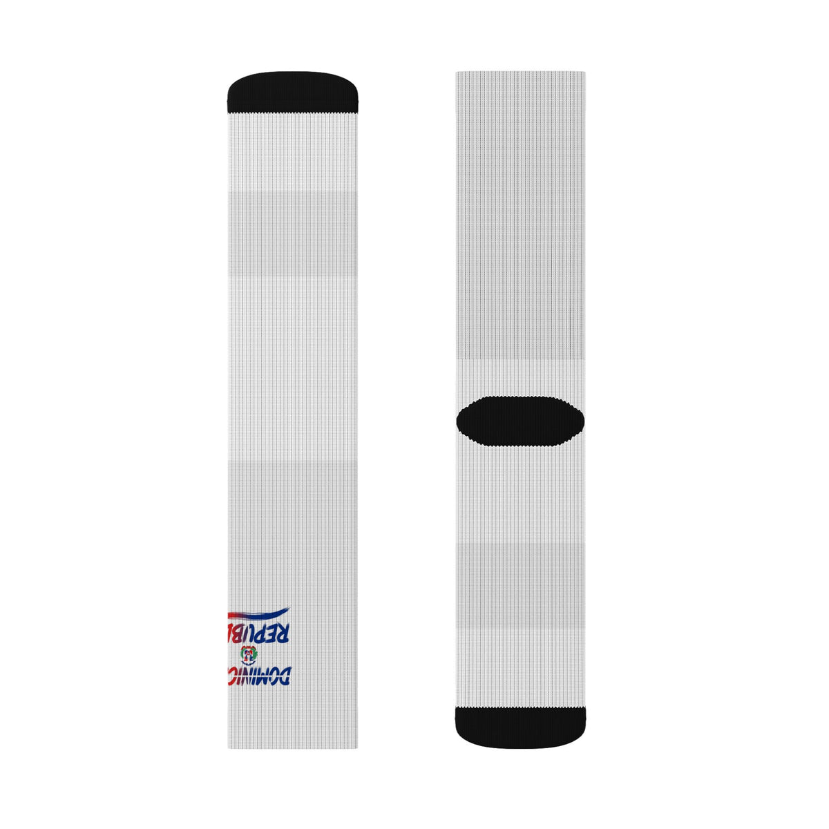 Dominican Republic Wordmark Socks - White