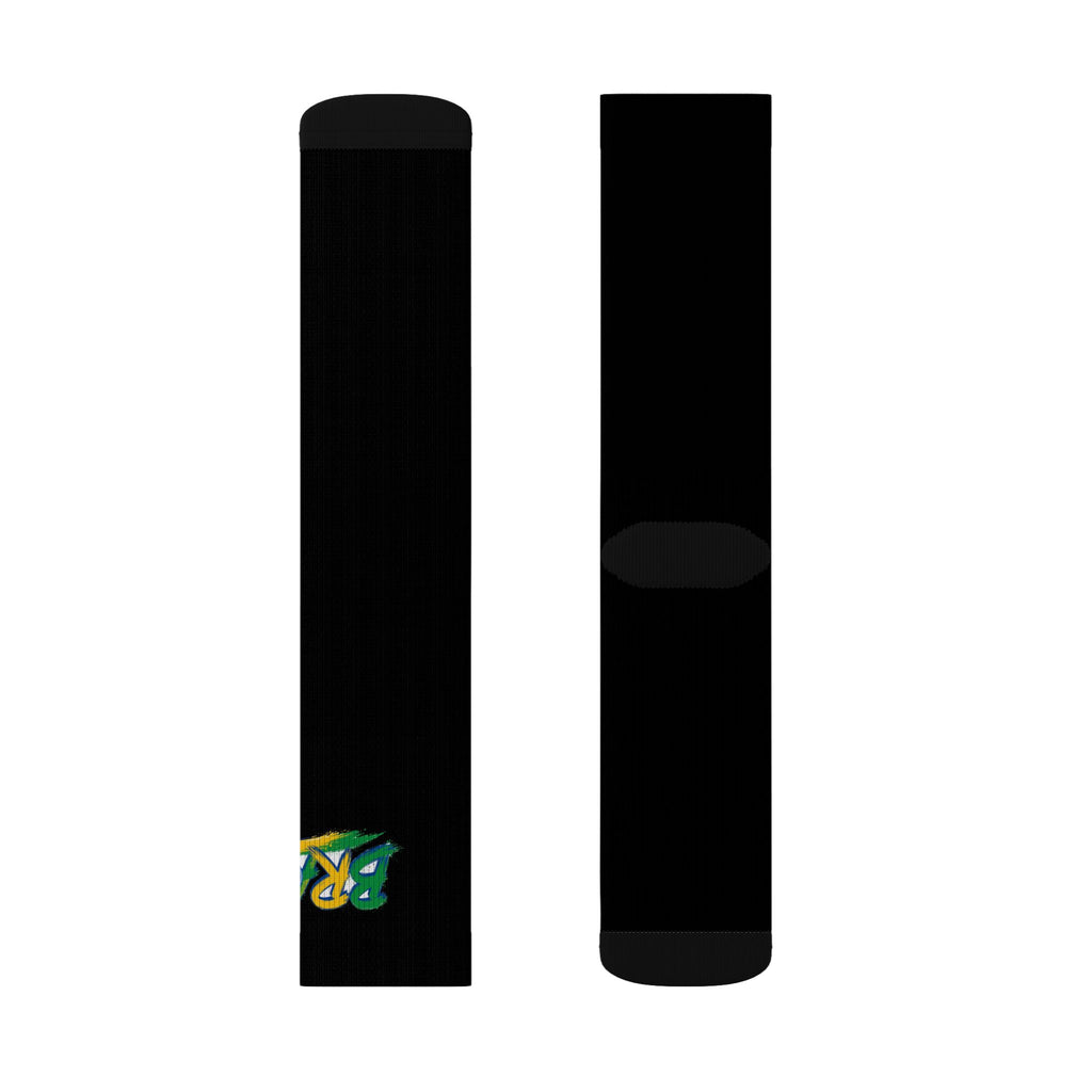 Brazil Wordmark Socks - Black