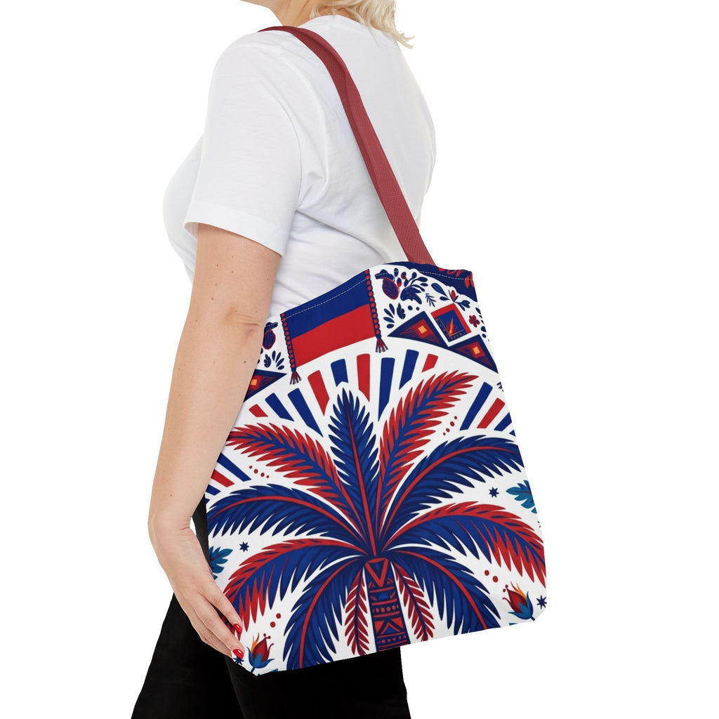 Haiti Palm & Drums Tote Bag