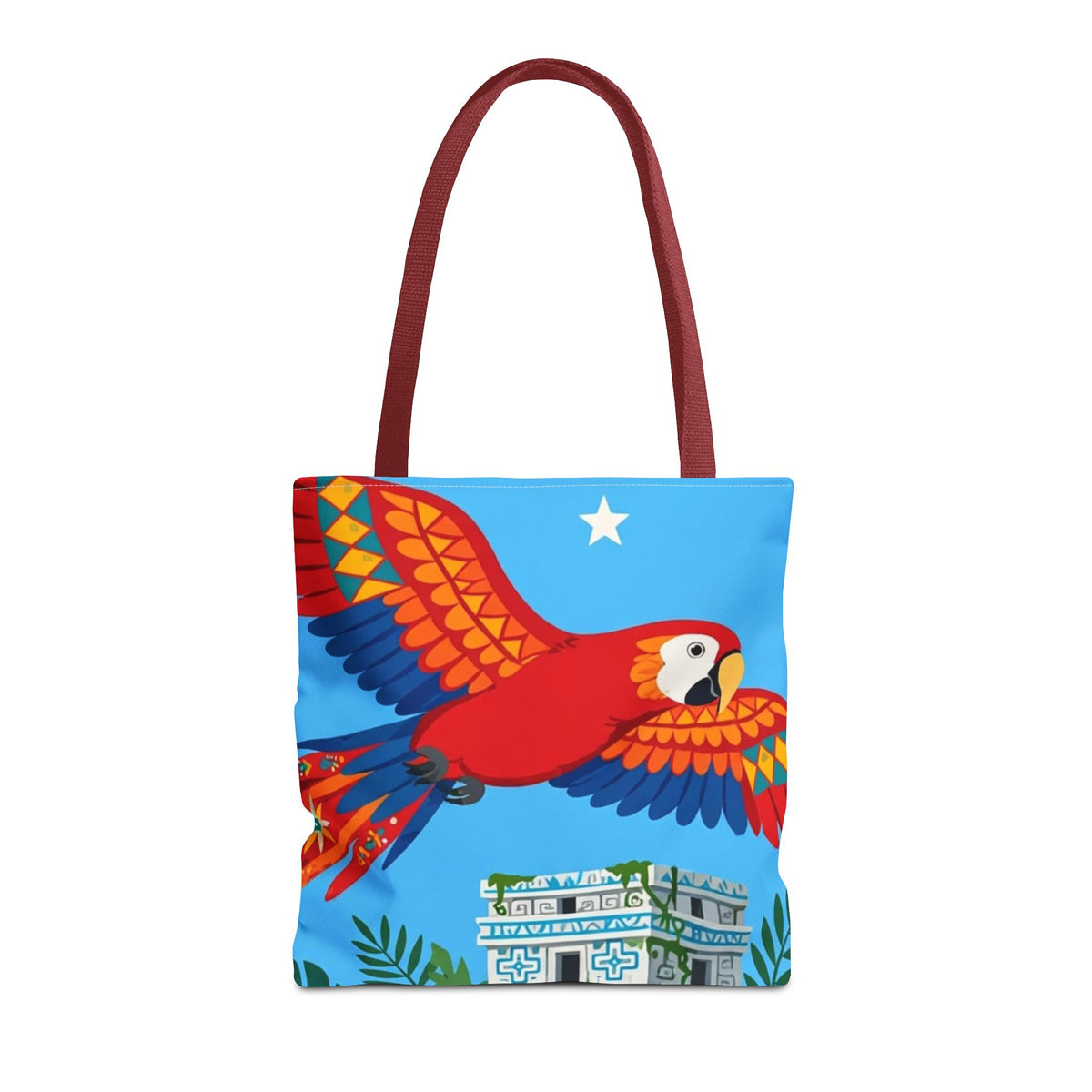 Honduras Macaw & Ruins Tote Bag