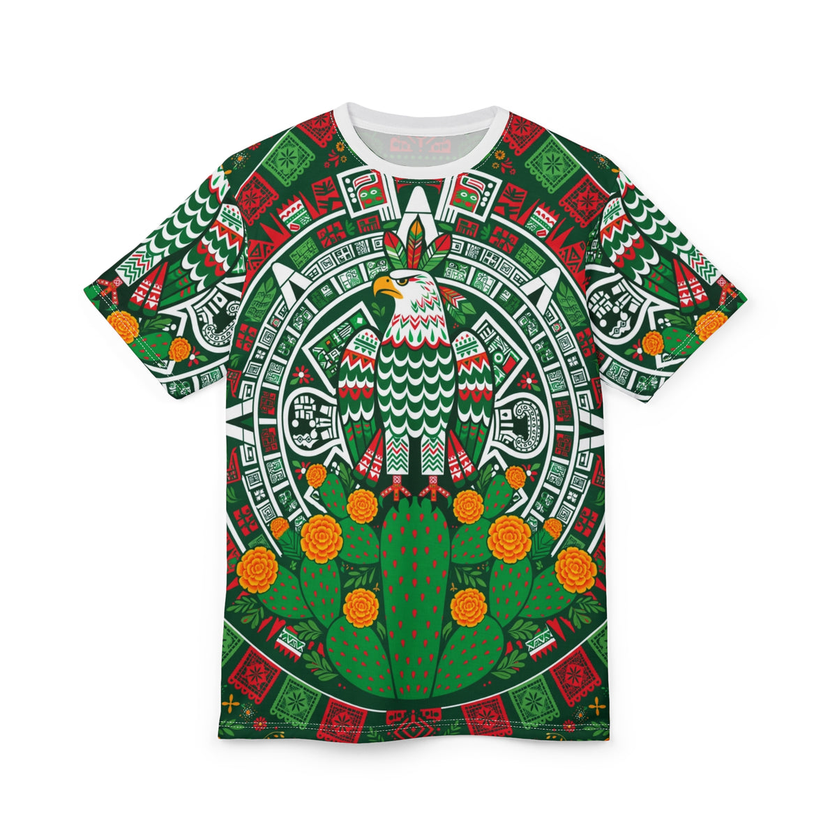 Mexico Aztec Sun All-Over Print T-Shirt