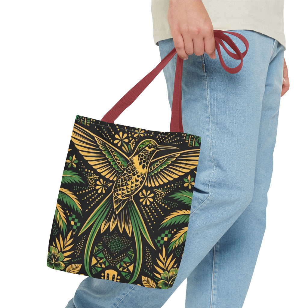 Jamaica Hummingbird & Guitar Tote Bag