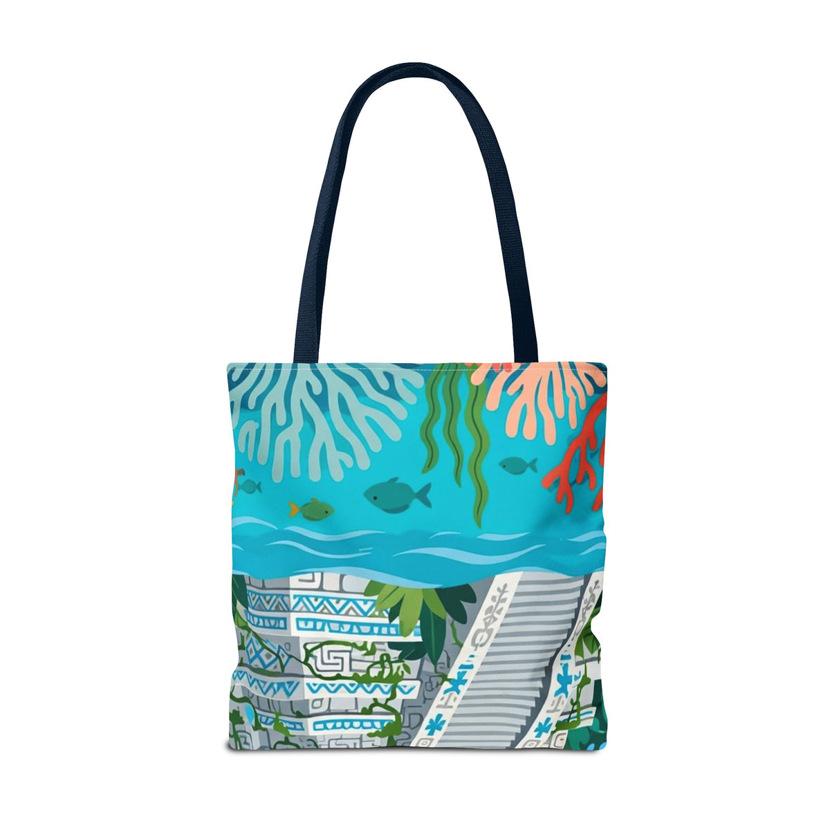 Honduras Macaw & Ruins Tote Bag
