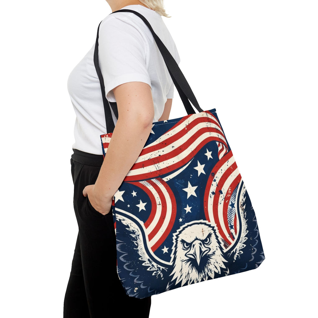USA Eagle & Flag Tote Bag