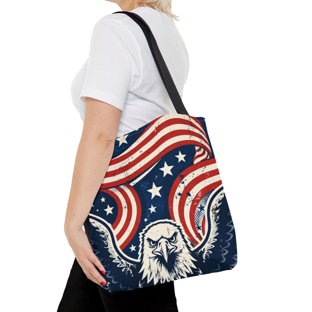 USA Eagle & Flag Tote Bag