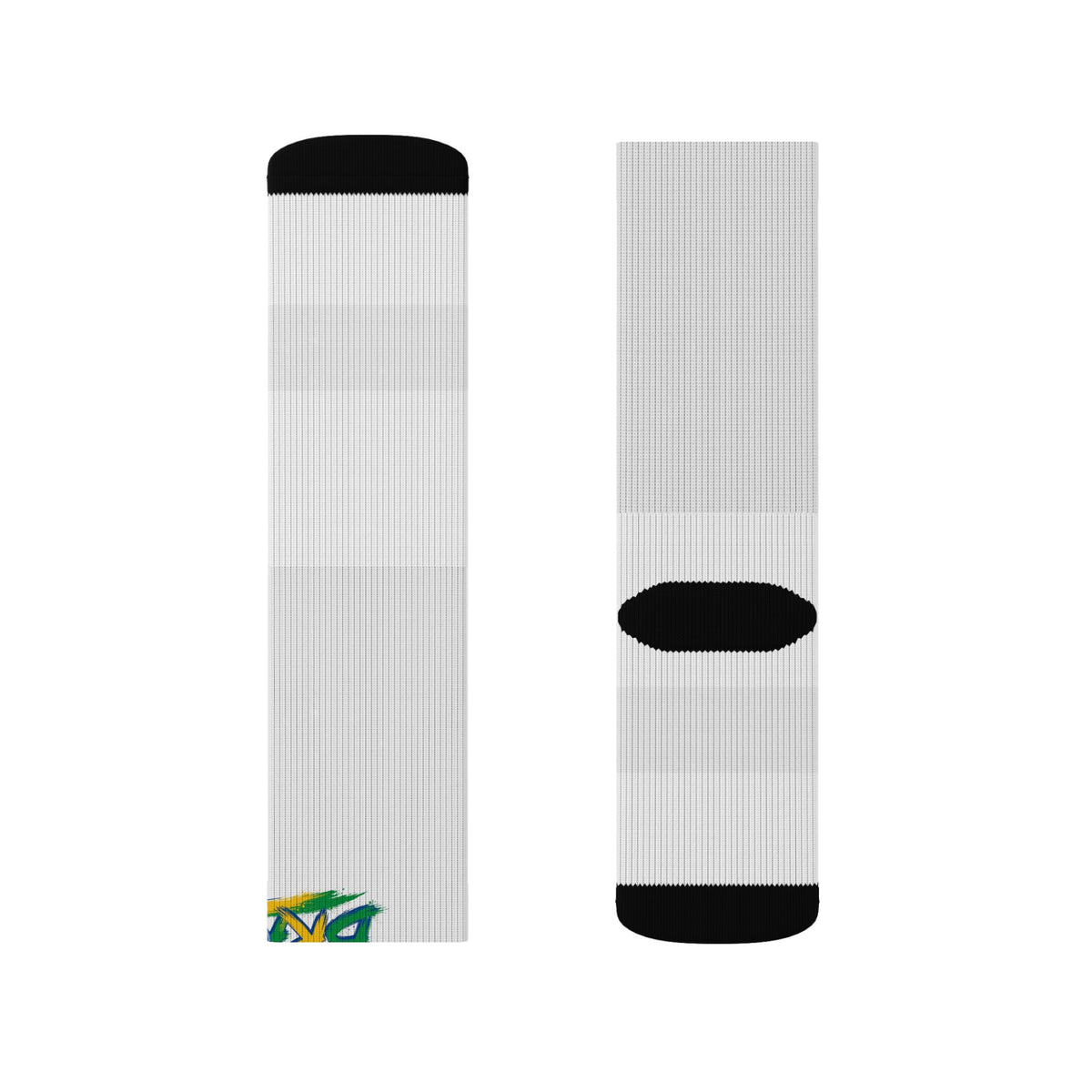 Brazil Wordmark Socks - White