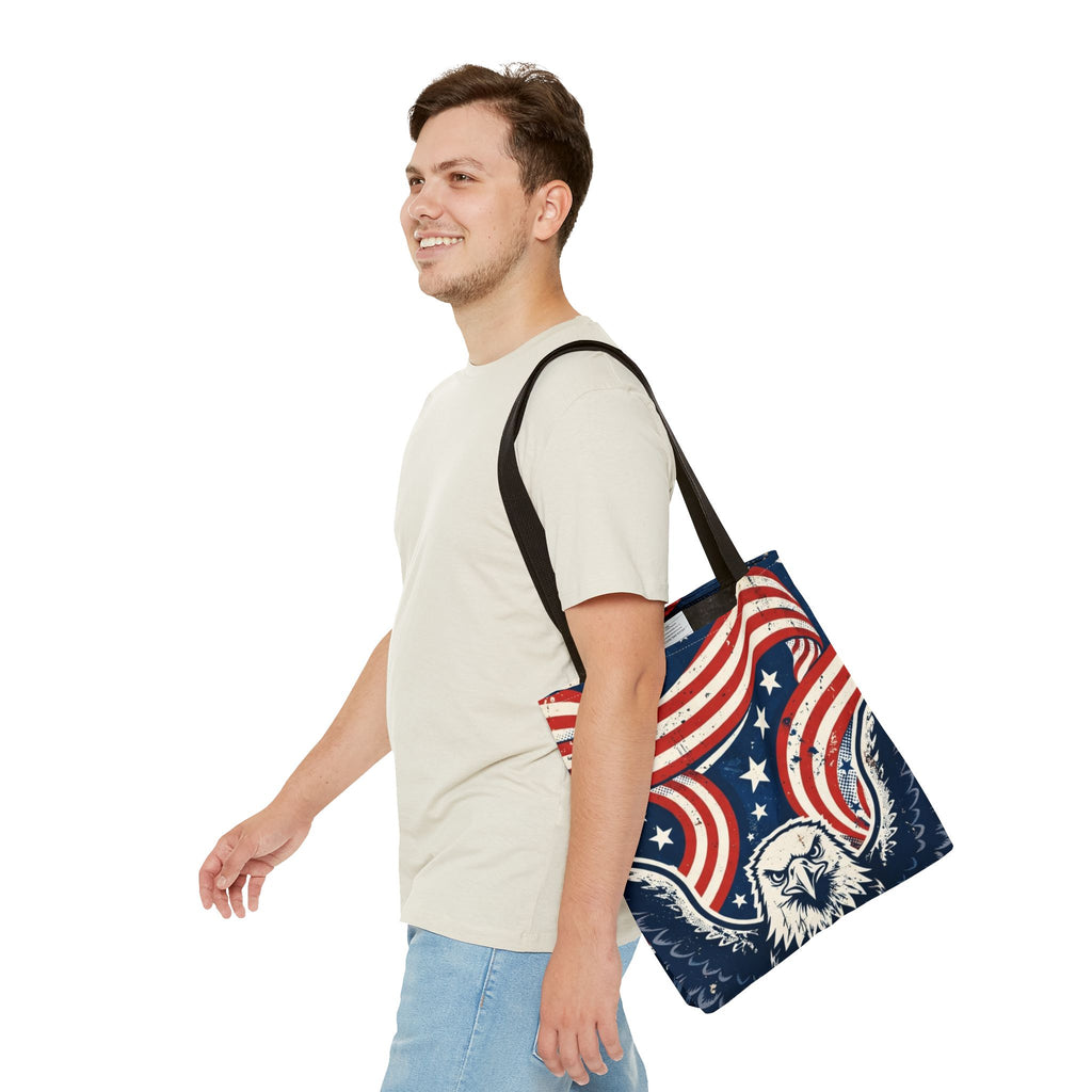 USA Eagle & Flag Tote Bag