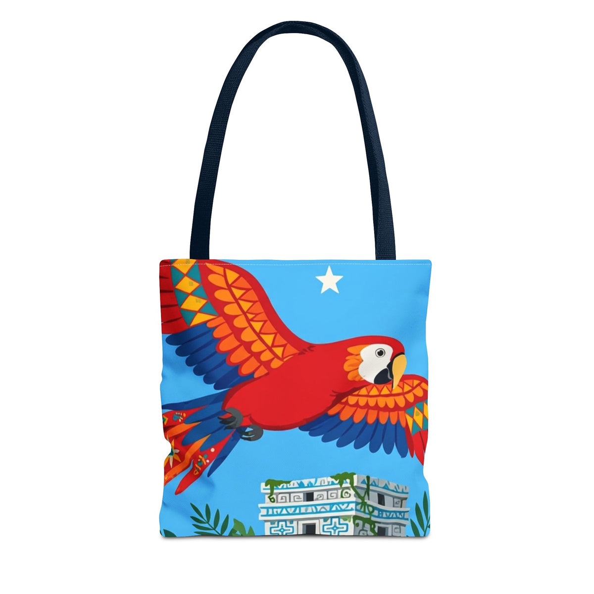 Honduras Macaw & Ruins Tote Bag