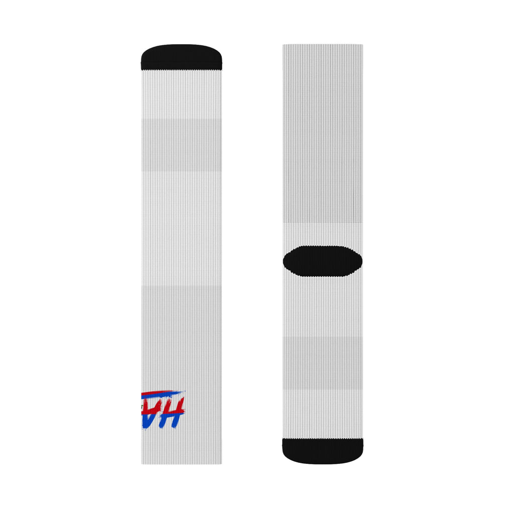 Haiti Wordmark Socks - White