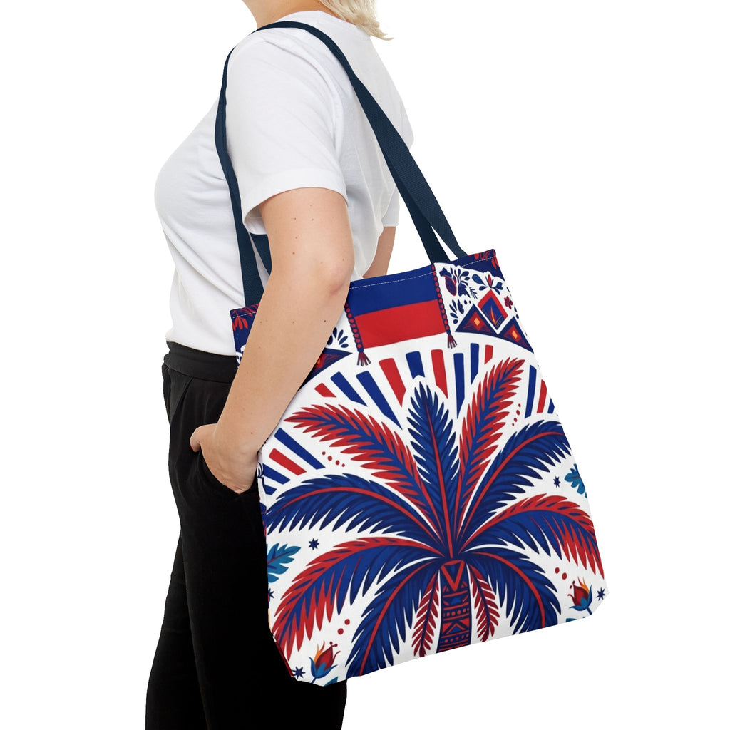 Haiti Palm & Drums Tote Bag