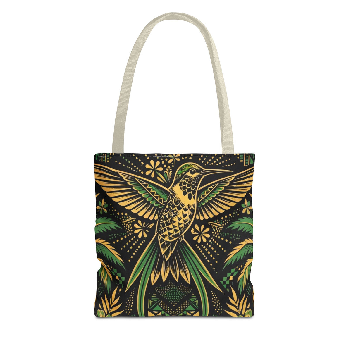 Jamaica Hummingbird & Guitar Tote Bag