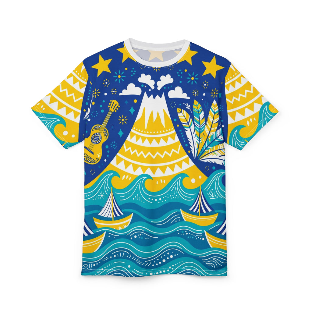 Cape Verde Volcano & Stars All-Over Print T-Shirt