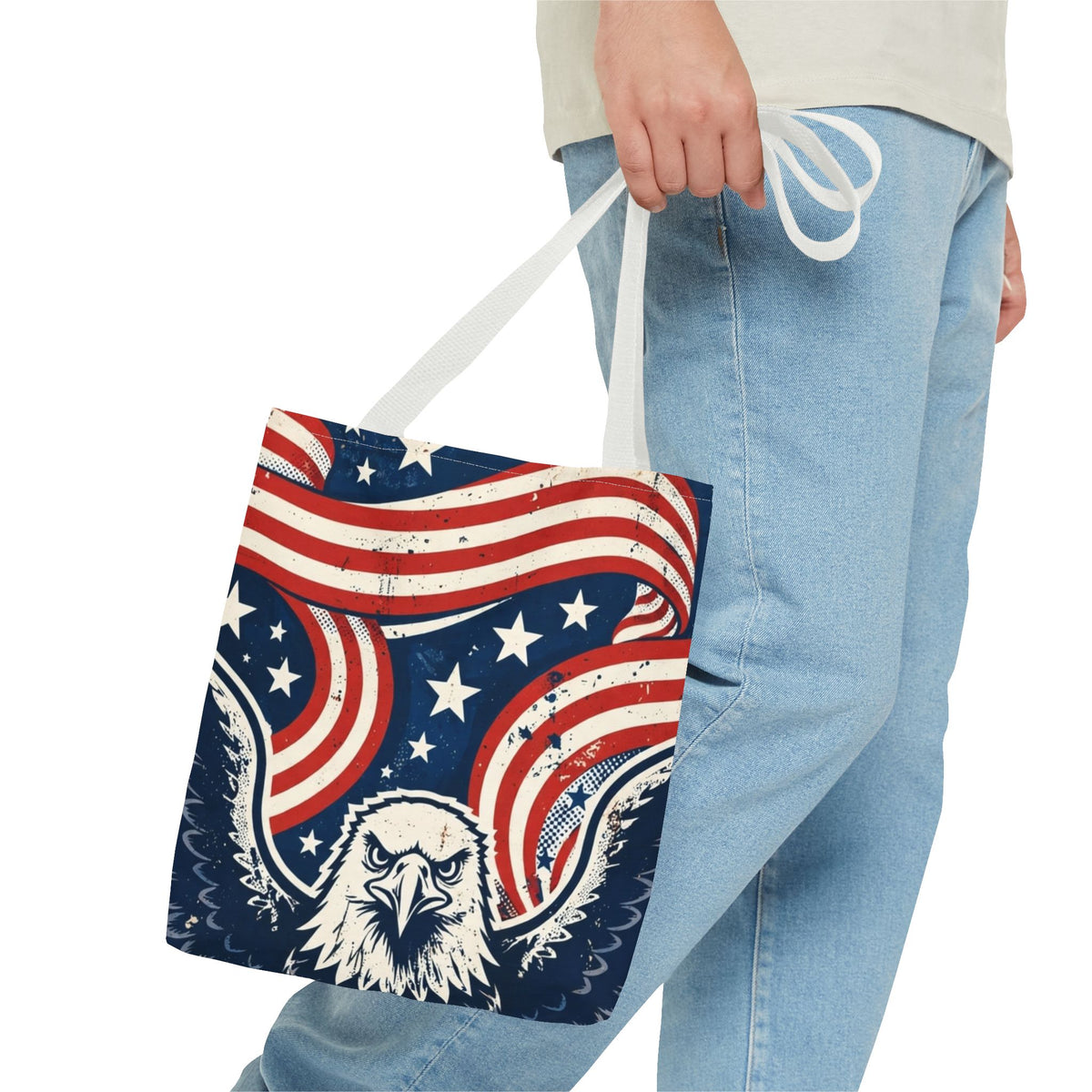 USA Eagle & Flag Tote Bag