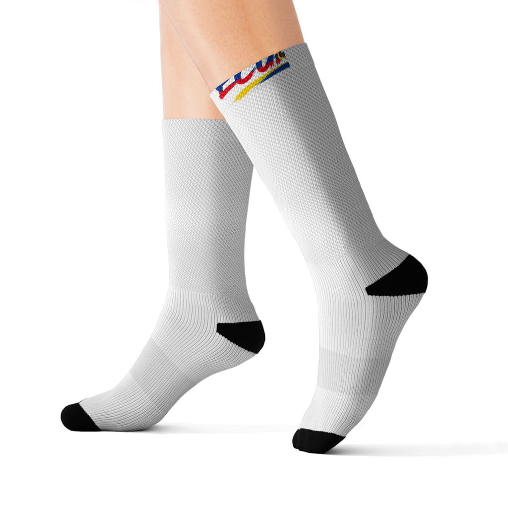 Ecuador Wordmark Socks - White