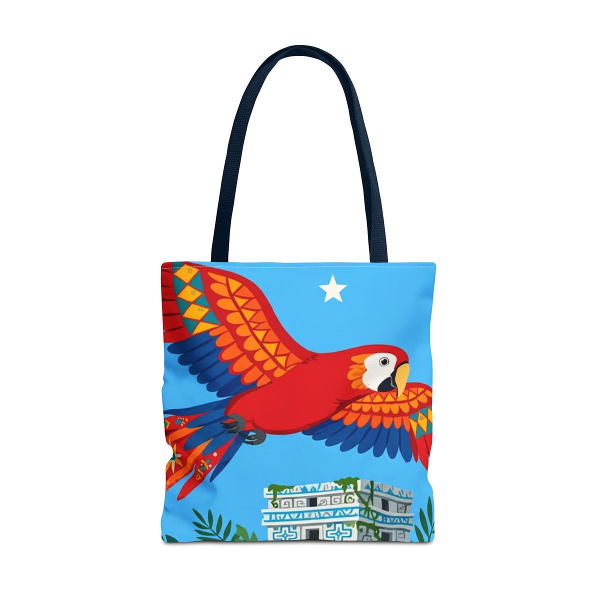 Honduras Macaw & Ruins Tote Bag