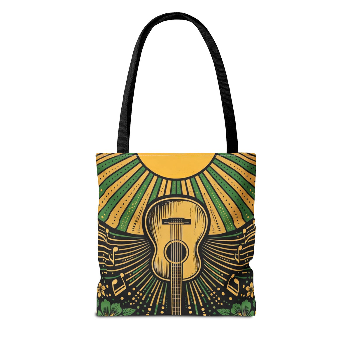 Jamaica Hummingbird & Guitar Tote Bag