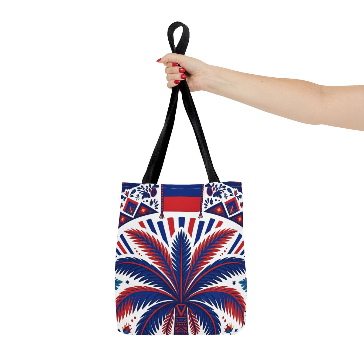 Haiti Palm & Drums Tote Bag