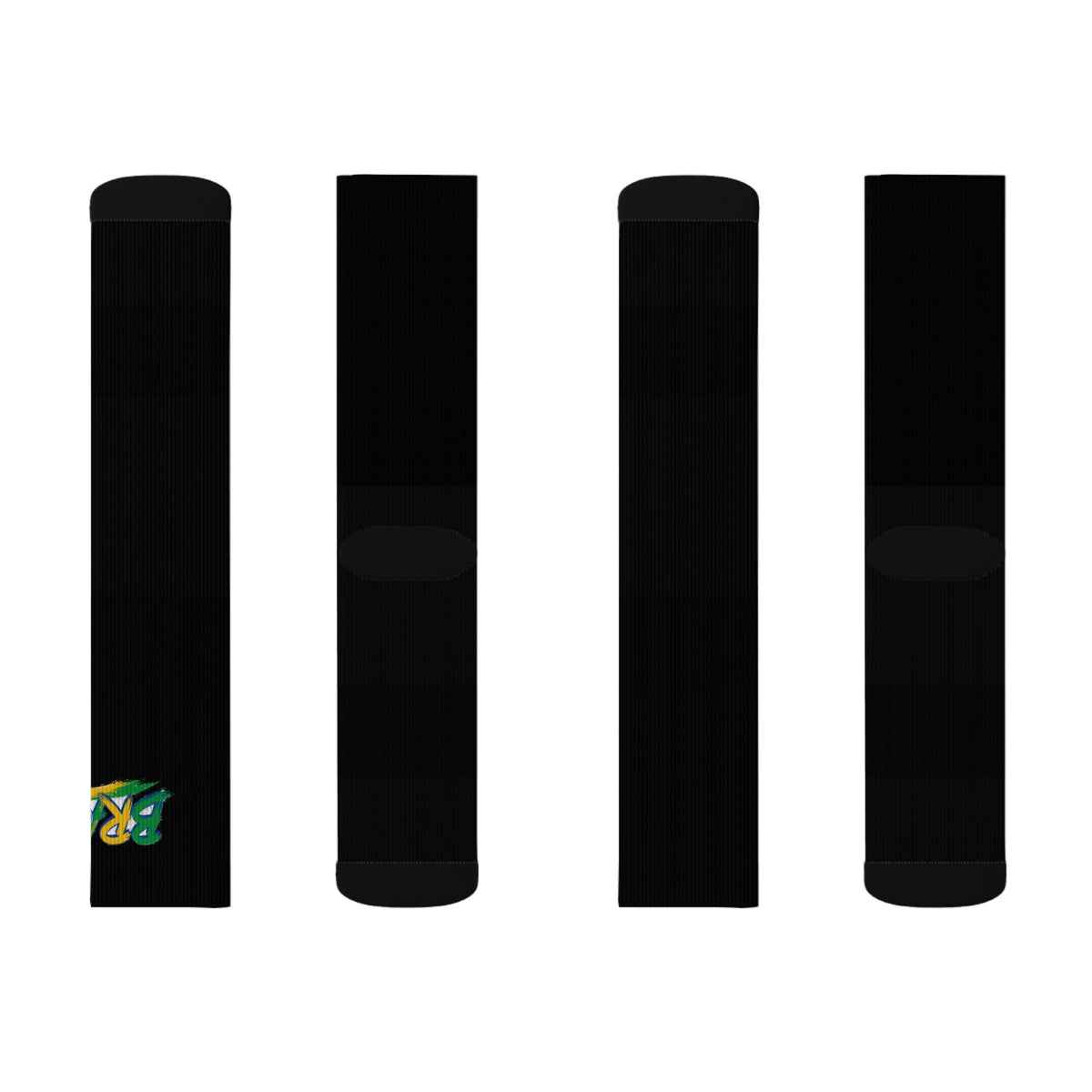 Brazil Wordmark Socks - Black