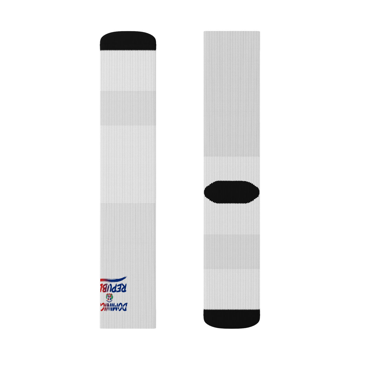 Dominican Republic Wordmark Socks - White
