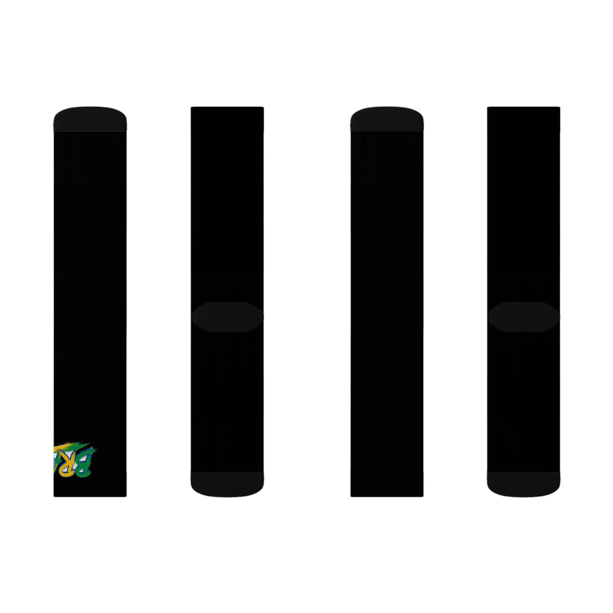 Brazil Wordmark Socks - Black