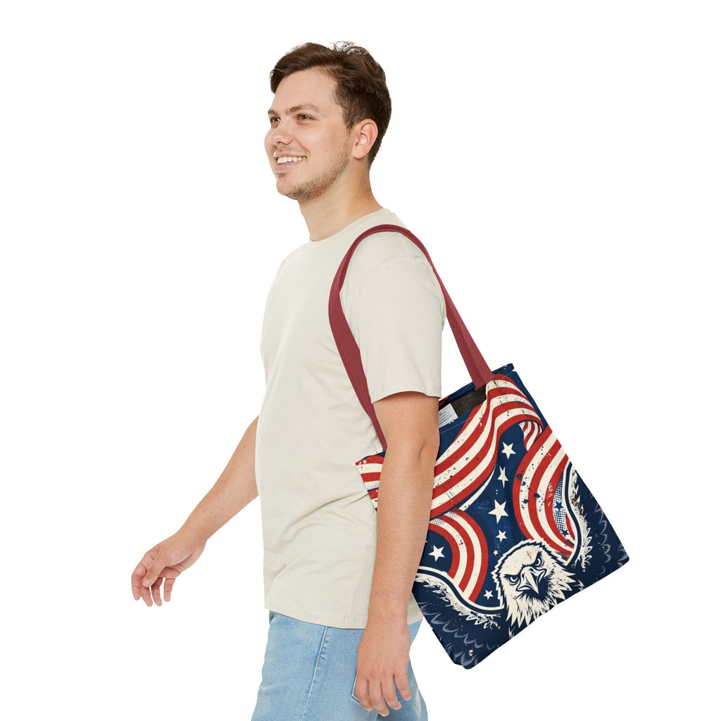 USA Eagle & Flag Tote Bag