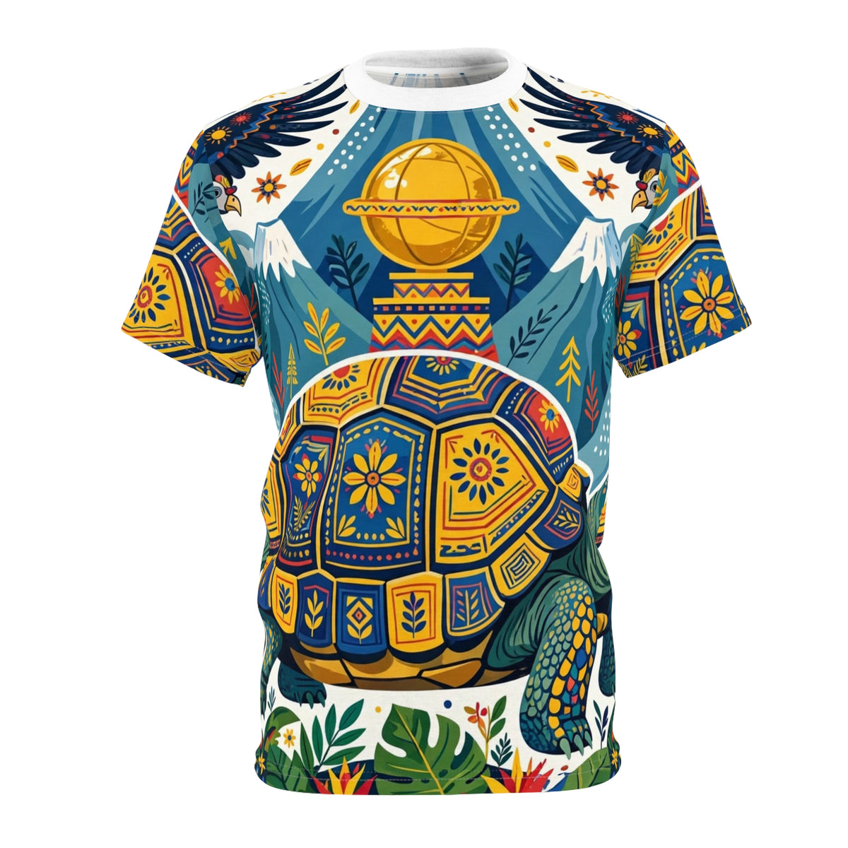 Ecuador Tortoise & Condor All-Over Print T-Shirt