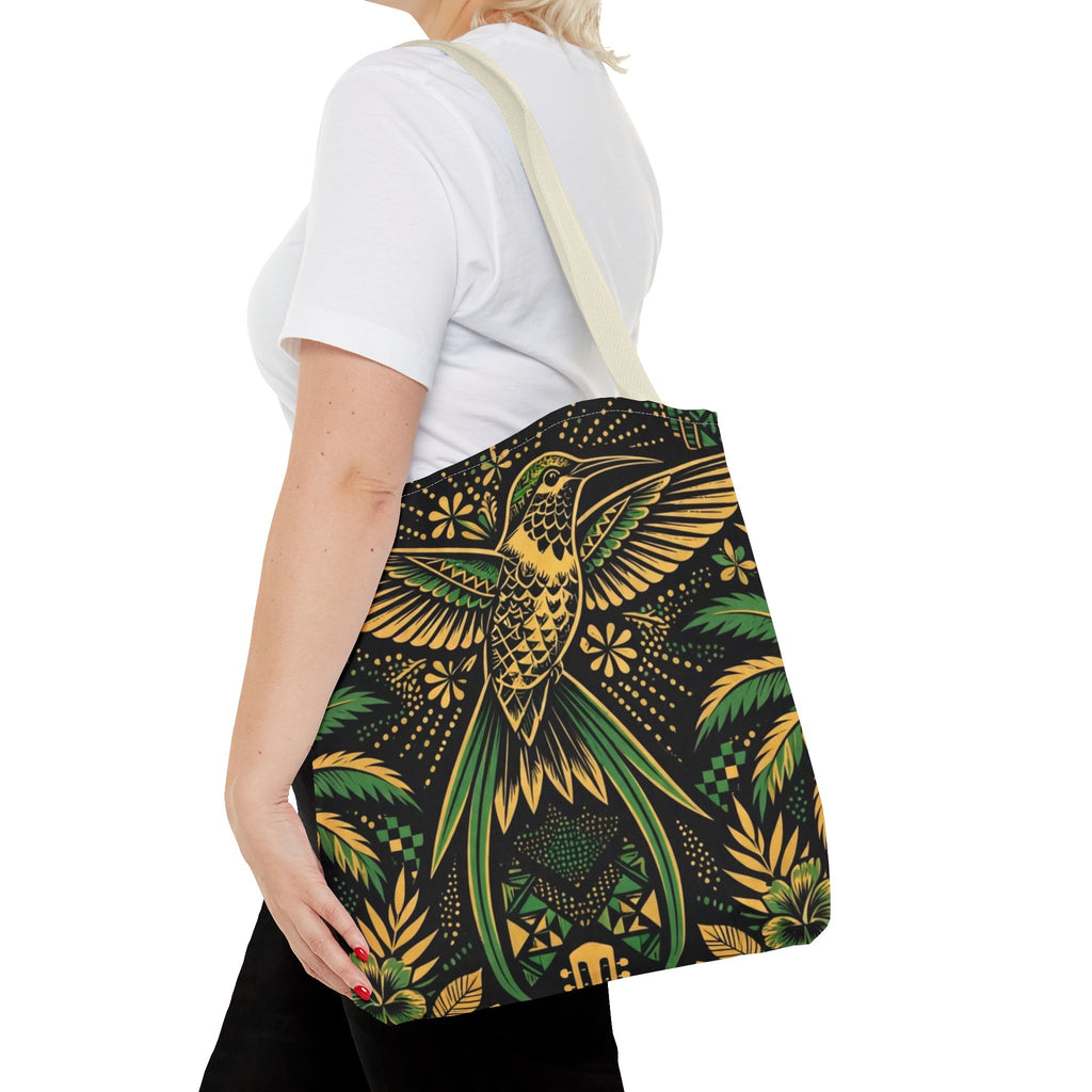 Jamaica Hummingbird & Guitar Tote Bag