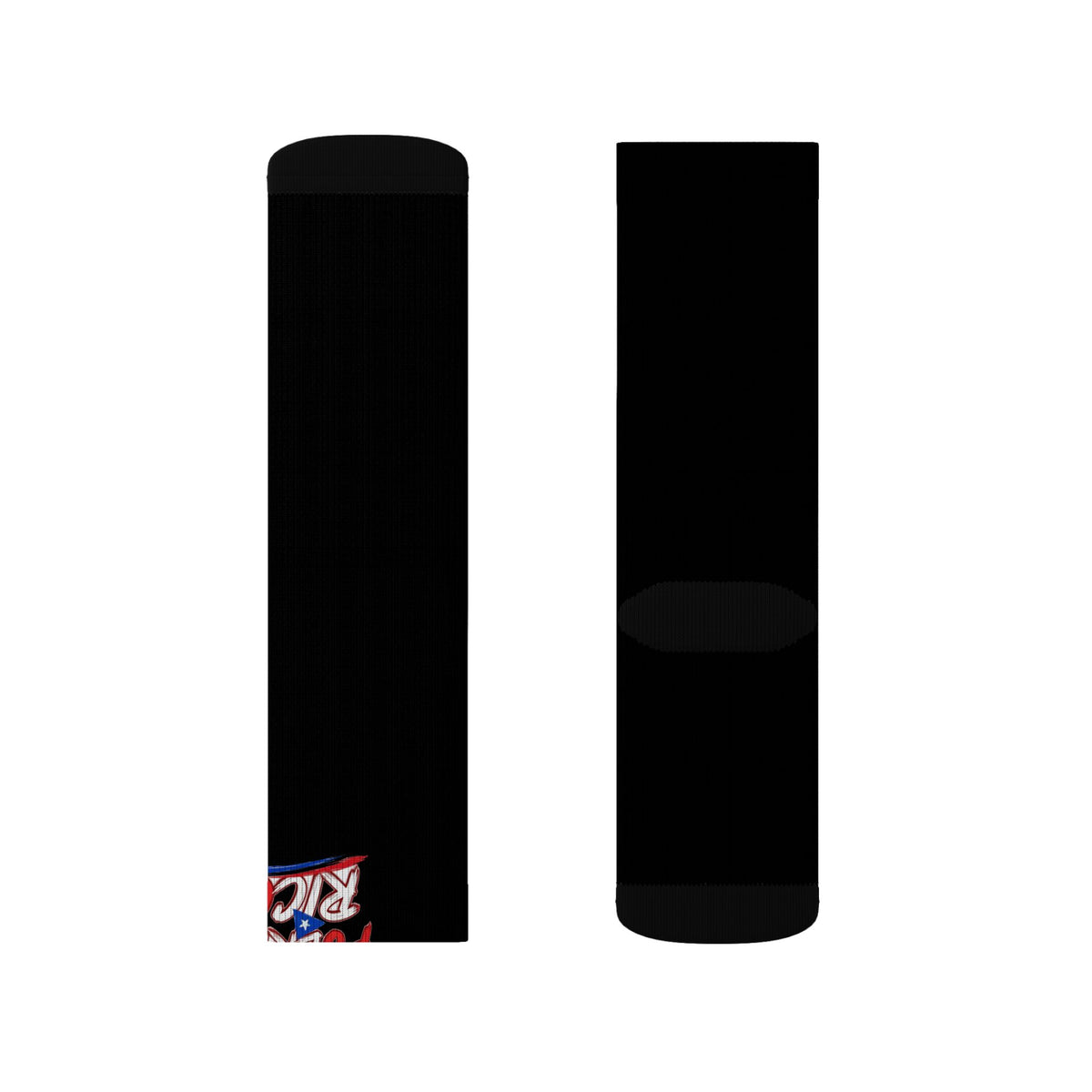 Puerto Rico Wordmark Socks - Black