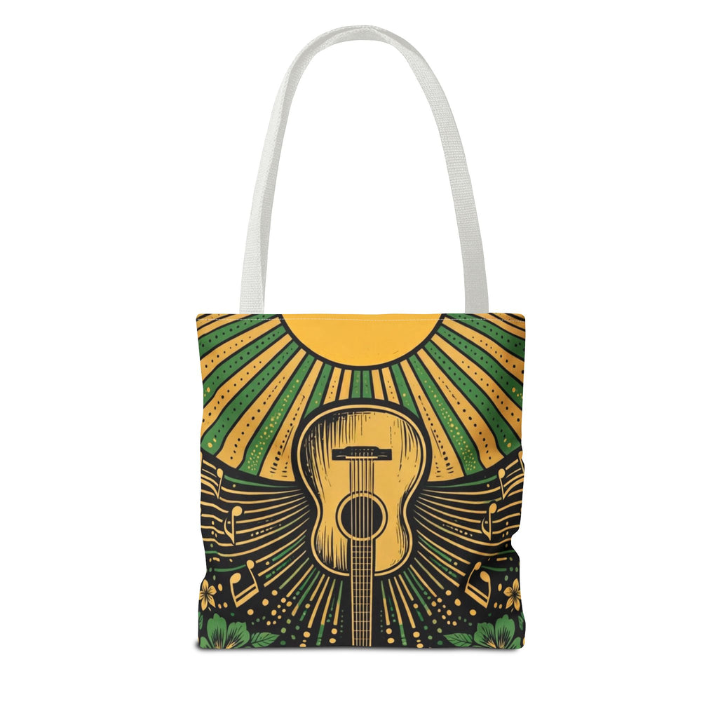 Jamaica Hummingbird & Guitar Tote Bag