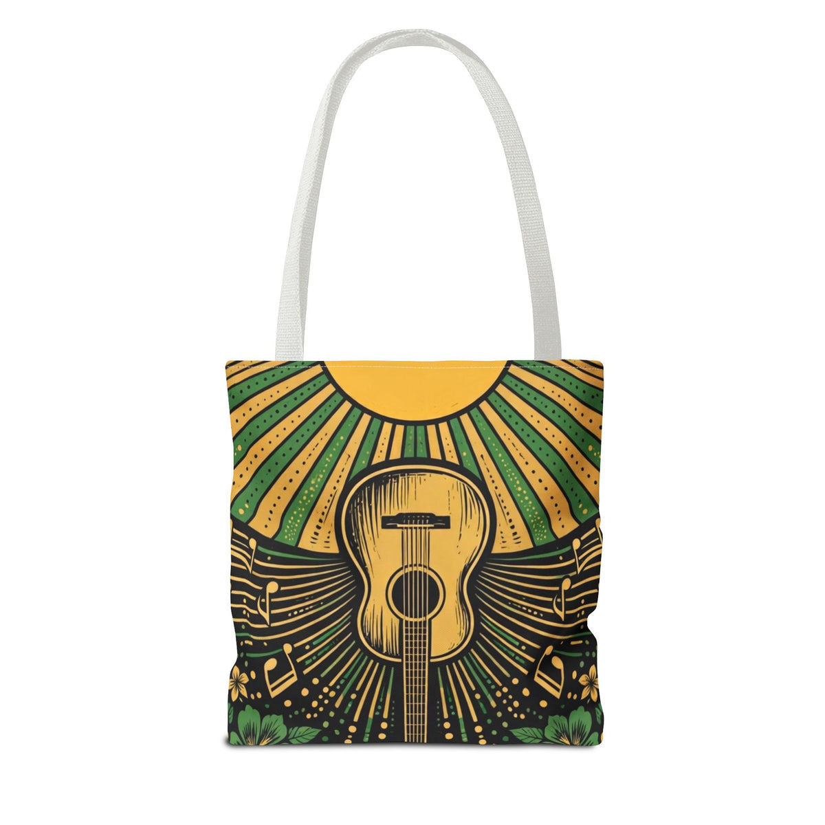 Jamaica Hummingbird & Guitar Tote Bag