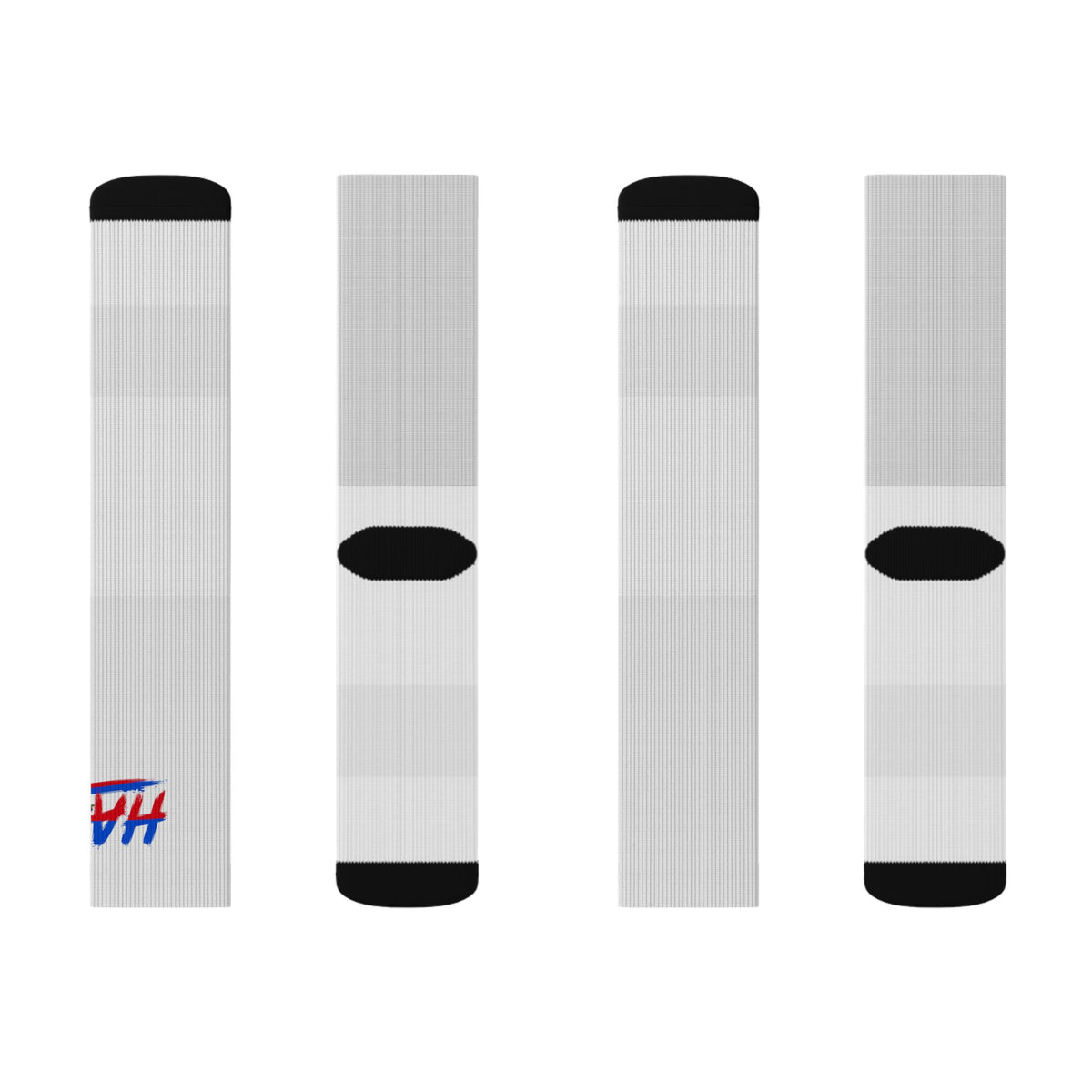 Haiti Wordmark Socks - White