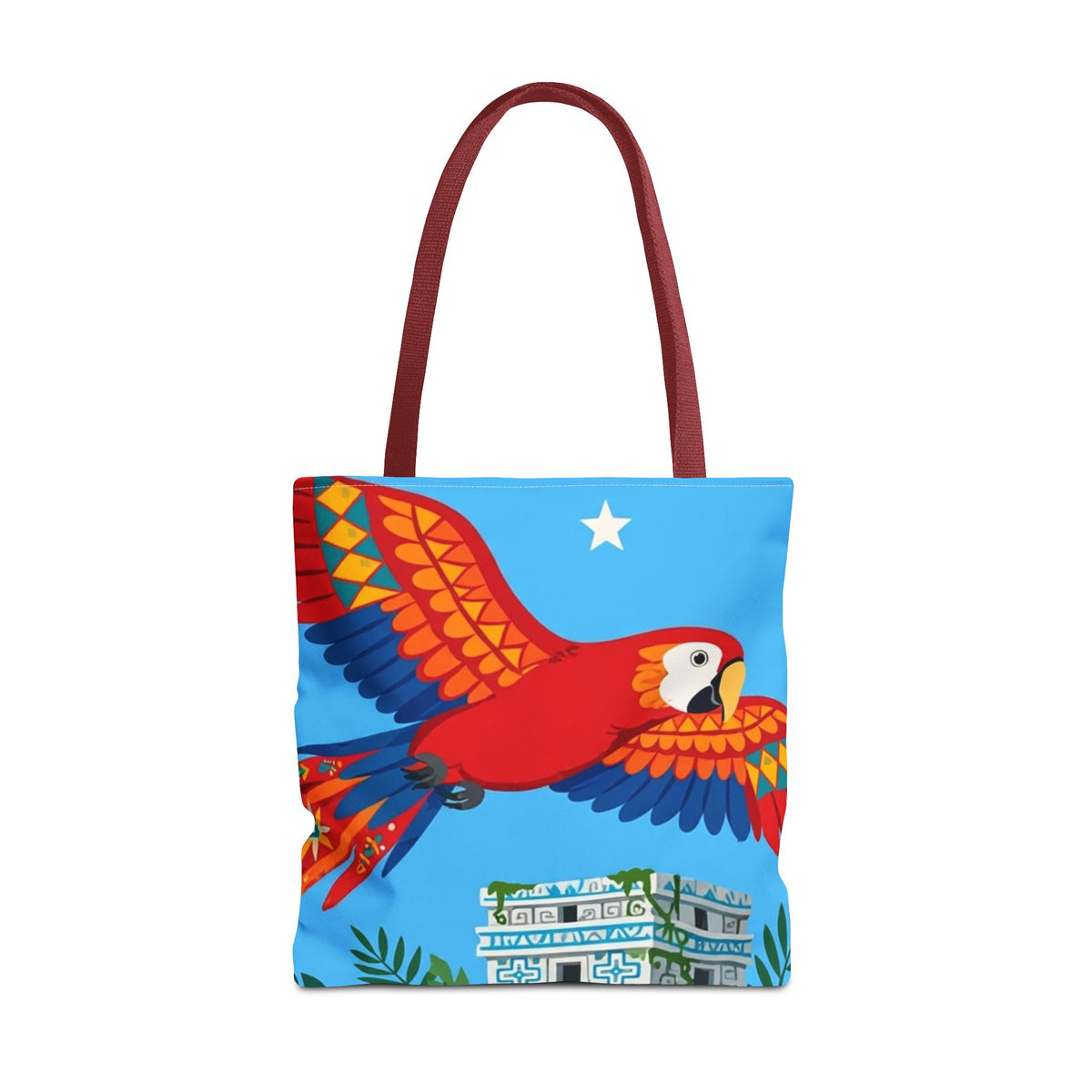 Honduras Macaw & Ruins Tote Bag