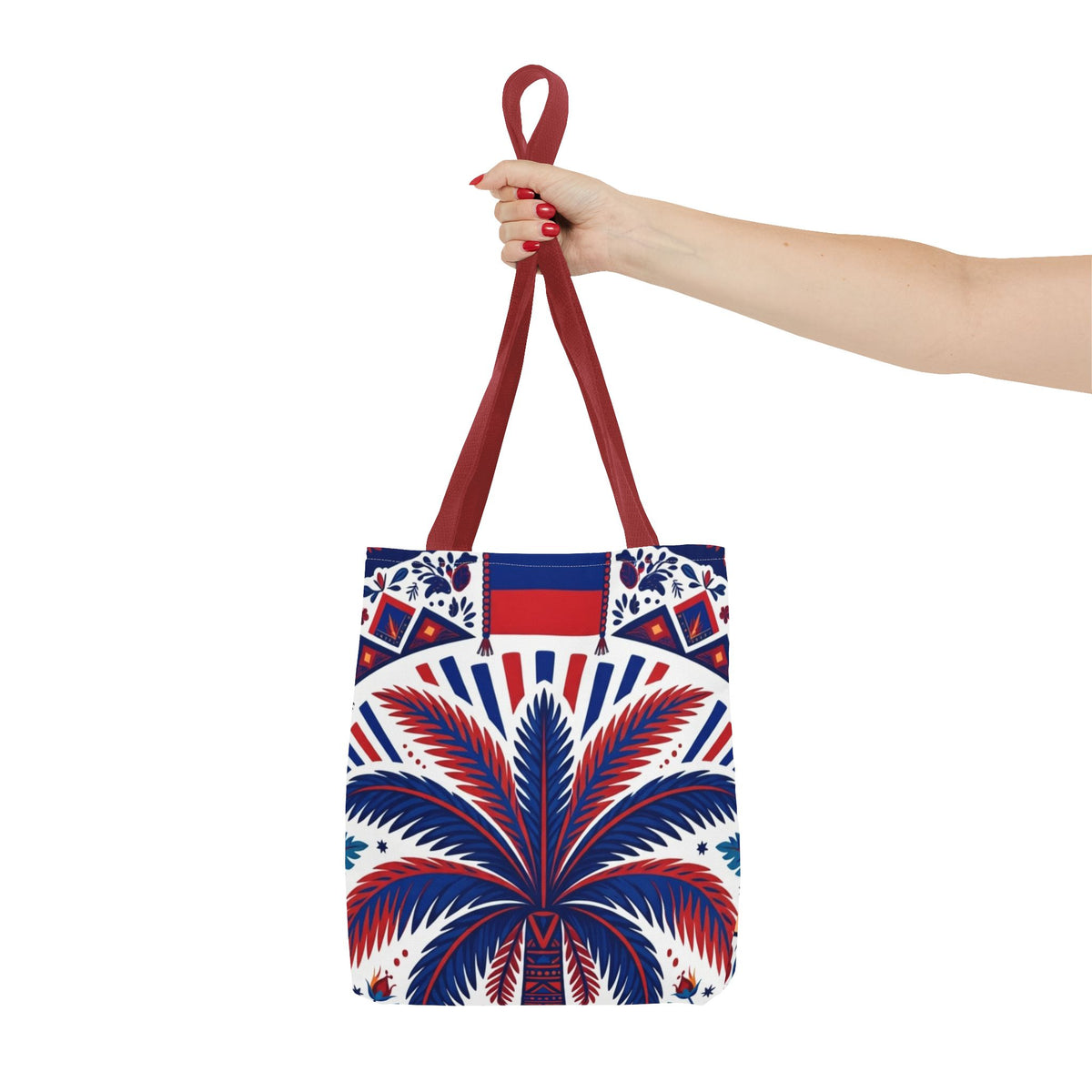 Haiti Palm & Drums Tote Bag